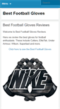 Mobile Screenshot of bestfootballgloves.net