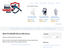Tablet Screenshot of bestfootballgloves.net